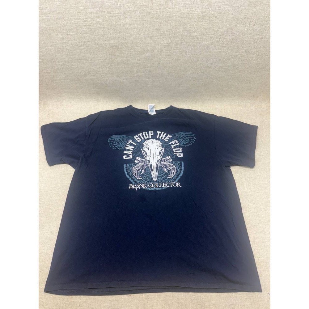 Bone Collector Cant Stop The Flop Turkey Hunting T-Shirt Mens XL Navy Blue Delta